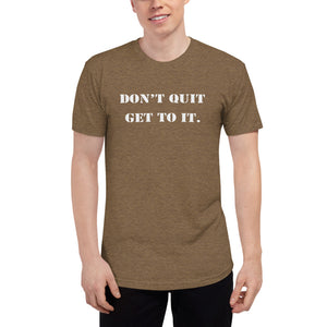 F.R.E.E unisex tri-blend track shirt
