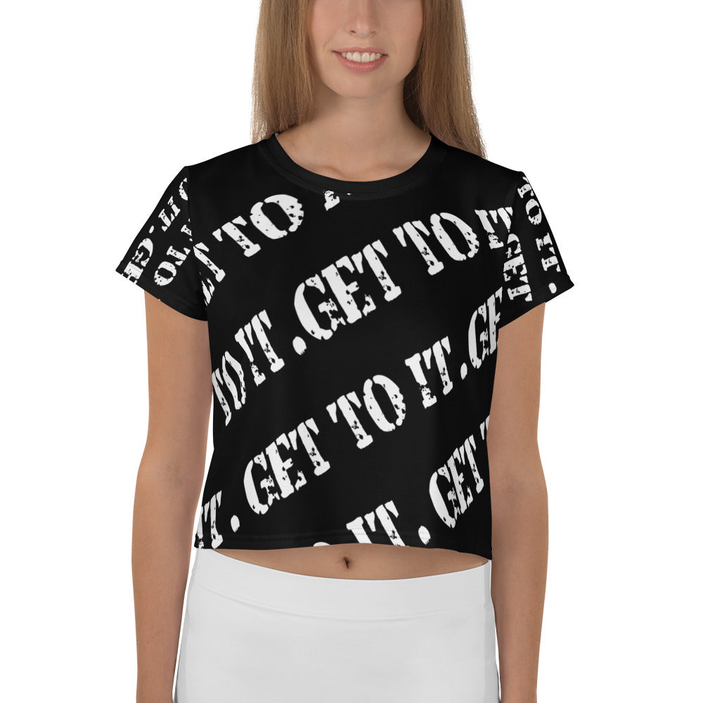 F.R.E.E crop tee