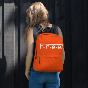 F.R.E.E plain orange backpack