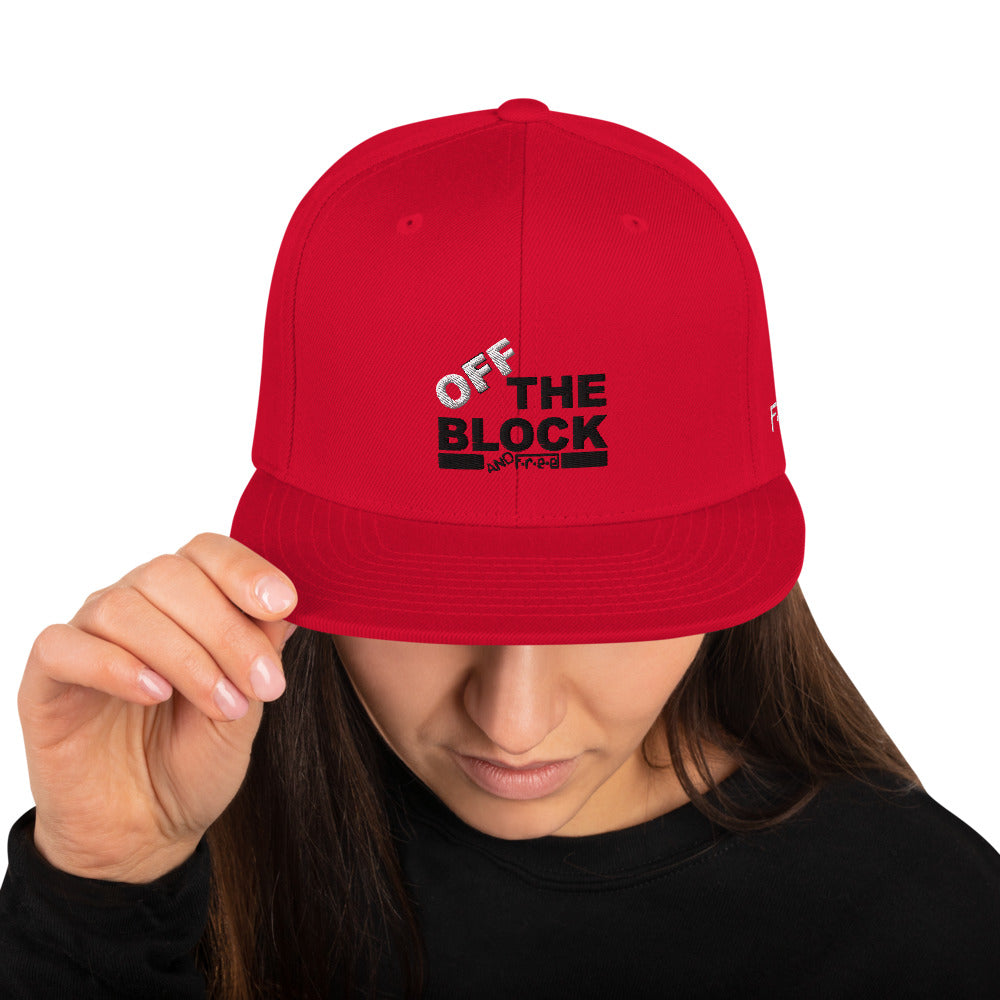 F.r.e.e off the block snapback hat