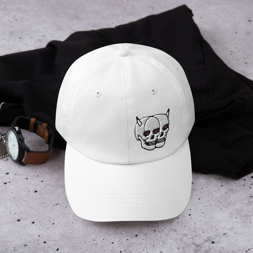 F.r.e.e twin skull dad hat