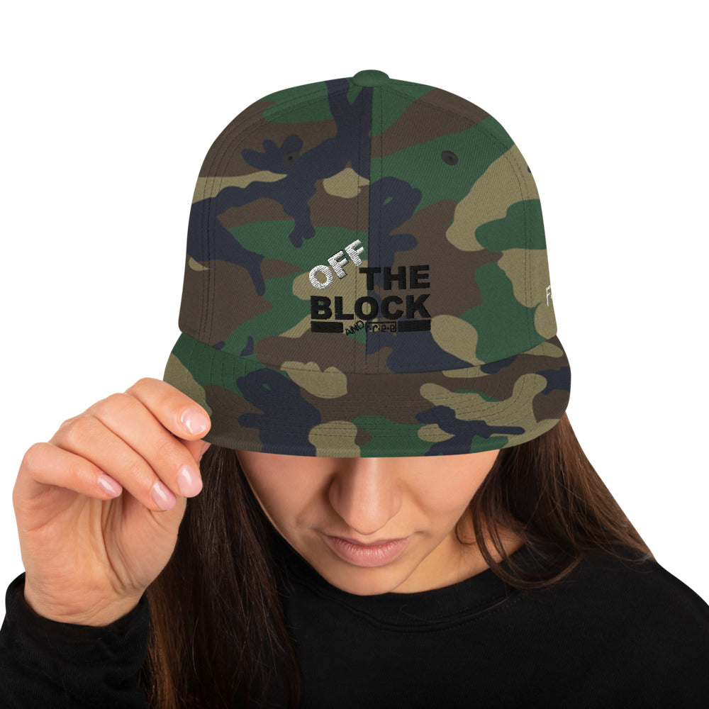F.r.e.e off the block snapback hat