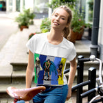 F.r.e.e cartoon crop tee
