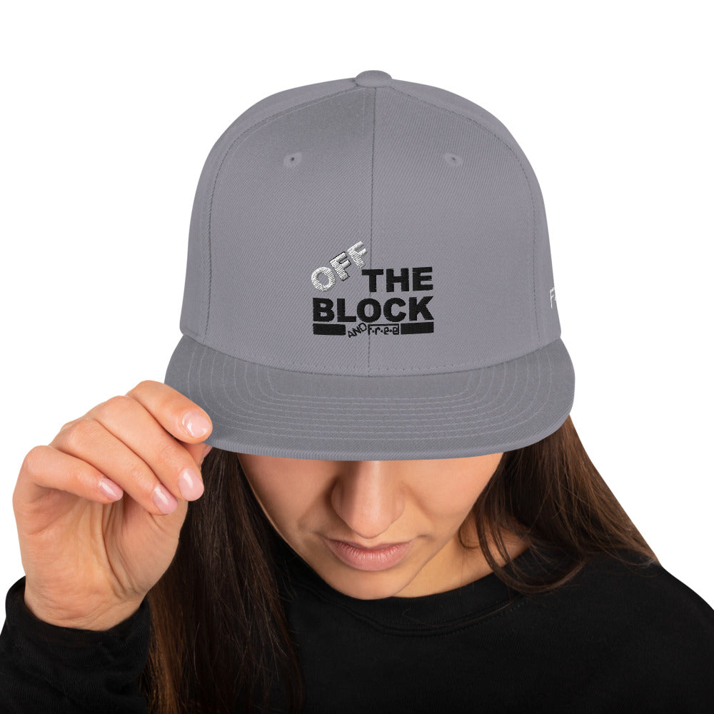F.r.e.e off the block snapback hat
