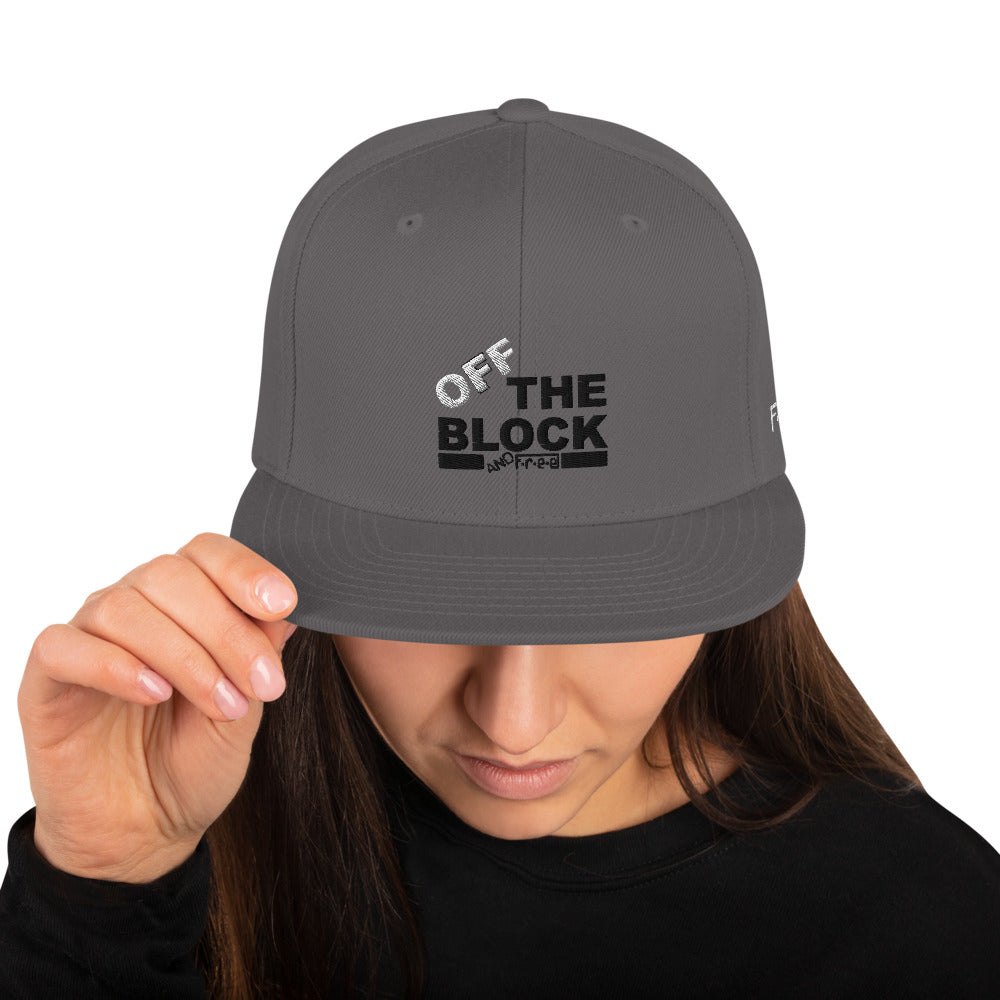 F.r.e.e off the block snapback hat