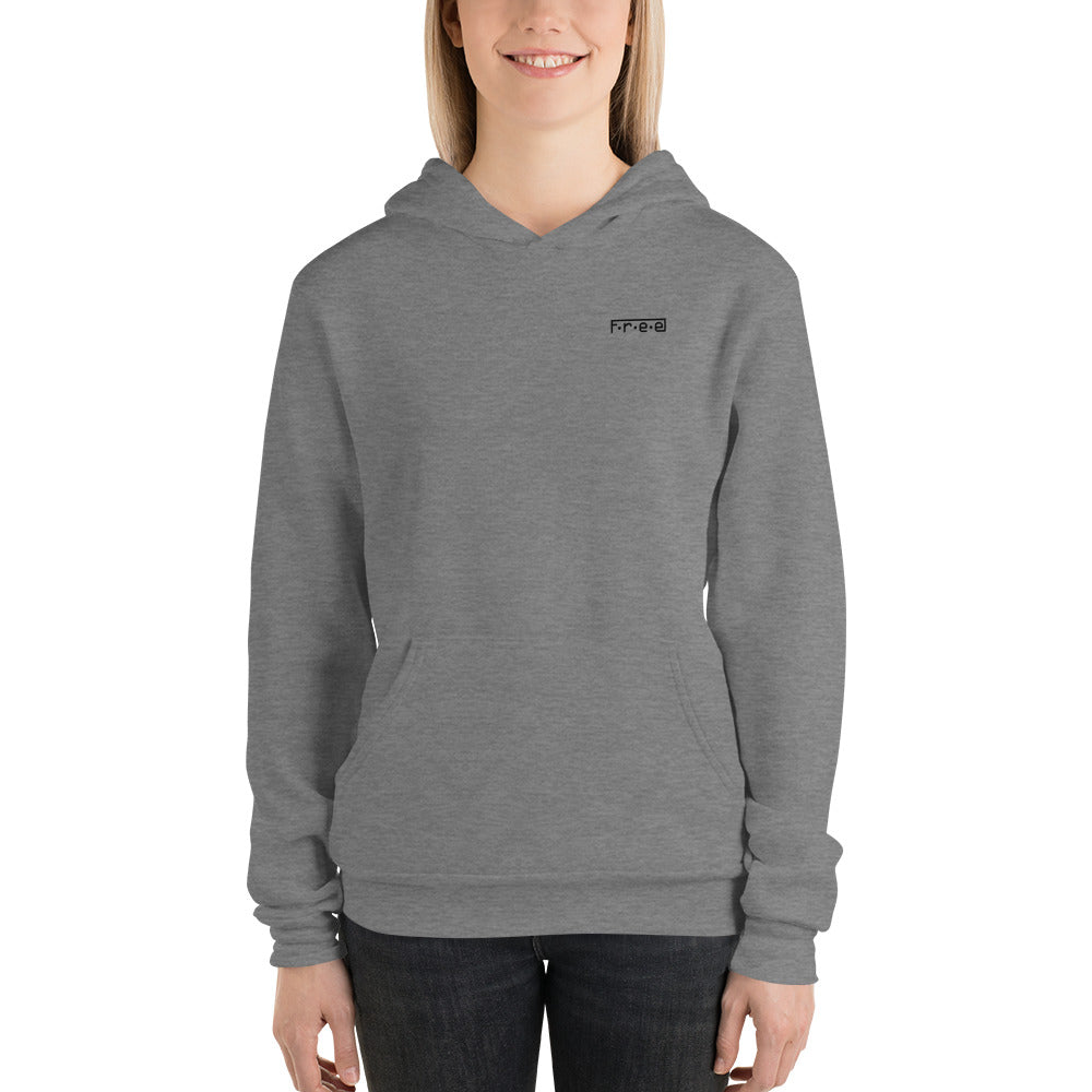 F.R.E.E unisex hoodie