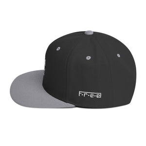 F.r.e.e two skull snapback hat