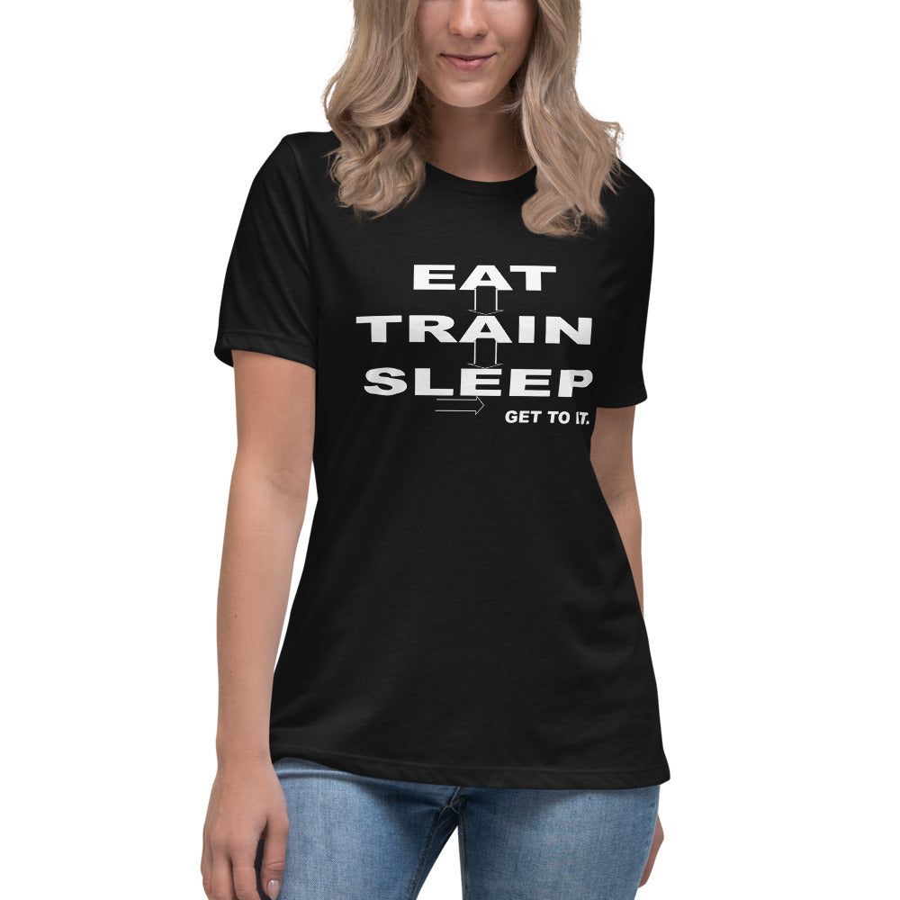 F.r.e.e women's relaxed training black t-shirt