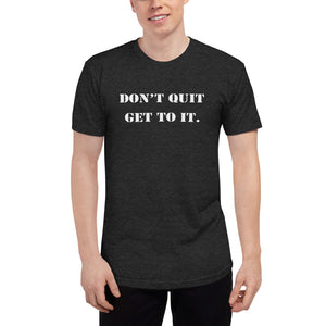 F.R.E.E unisex tri-blend track shirt