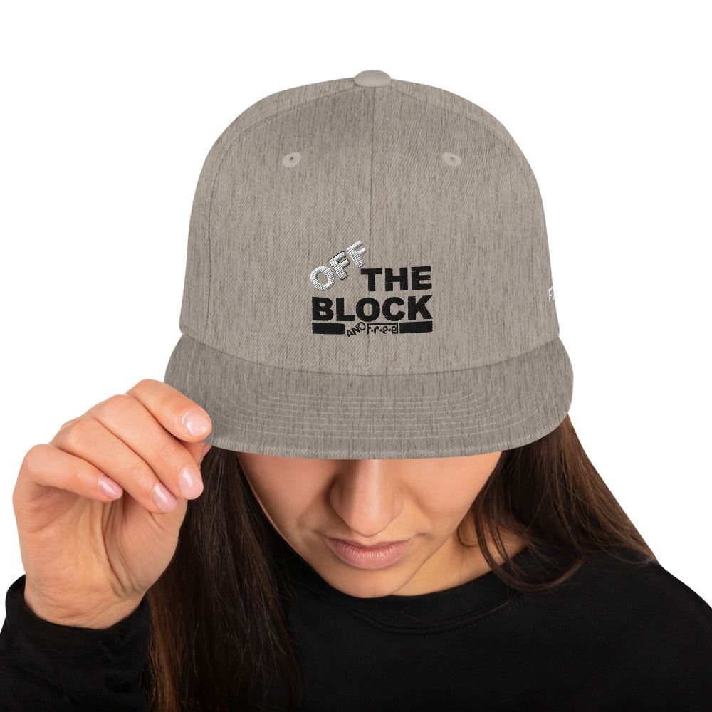 F.r.e.e off the block snapback hat