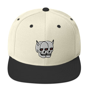 F.r.e.e two skull snapback hat