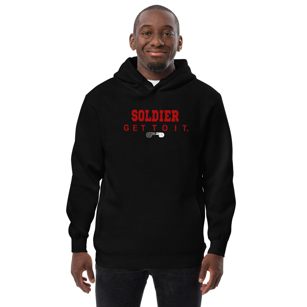 F.r.e.e soldier black and red Unisex fashion hoodie