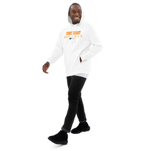F.r.e.e I.C. orange white Unisex fashion hoodie