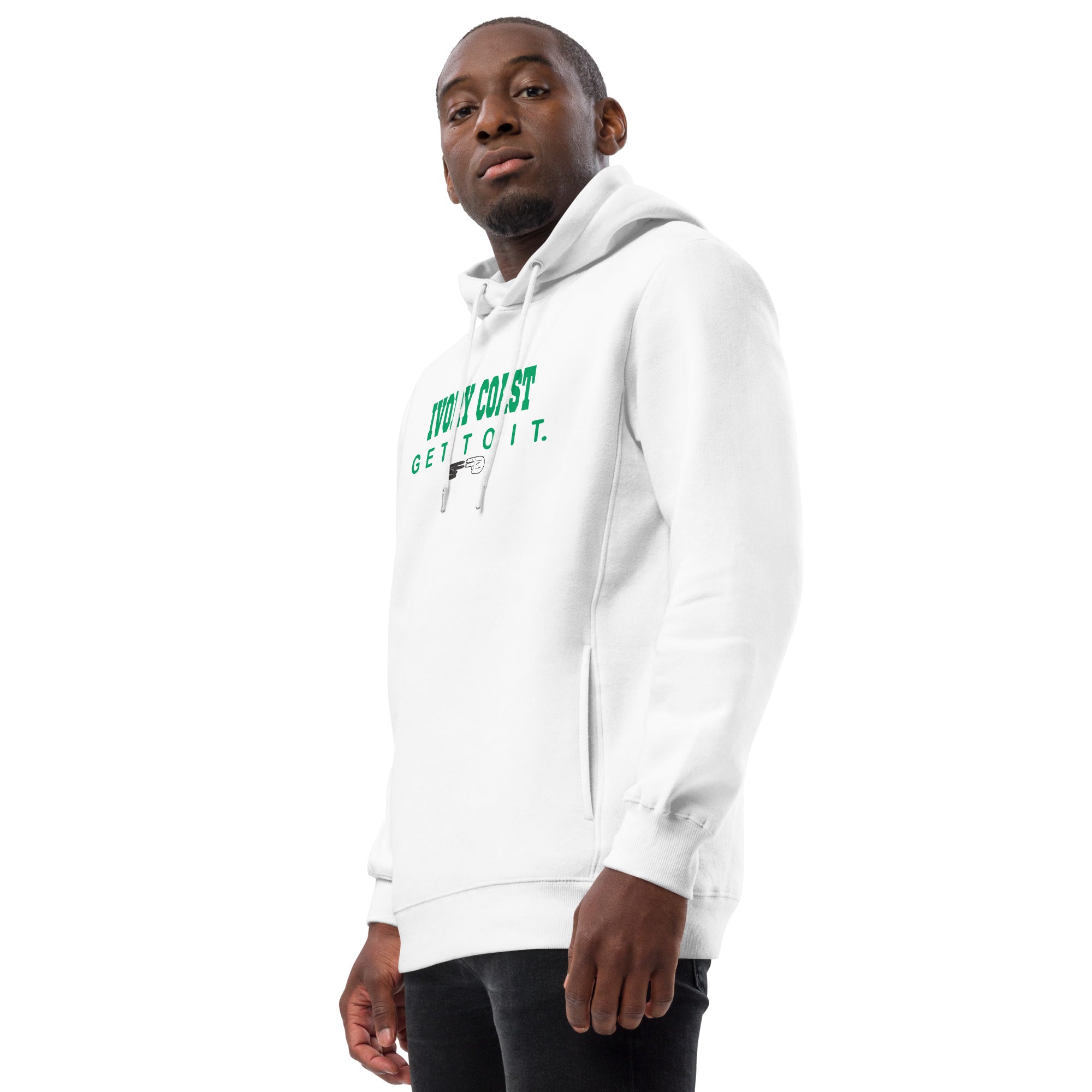 F.r.e.e white and green Unisex fashion hoodie