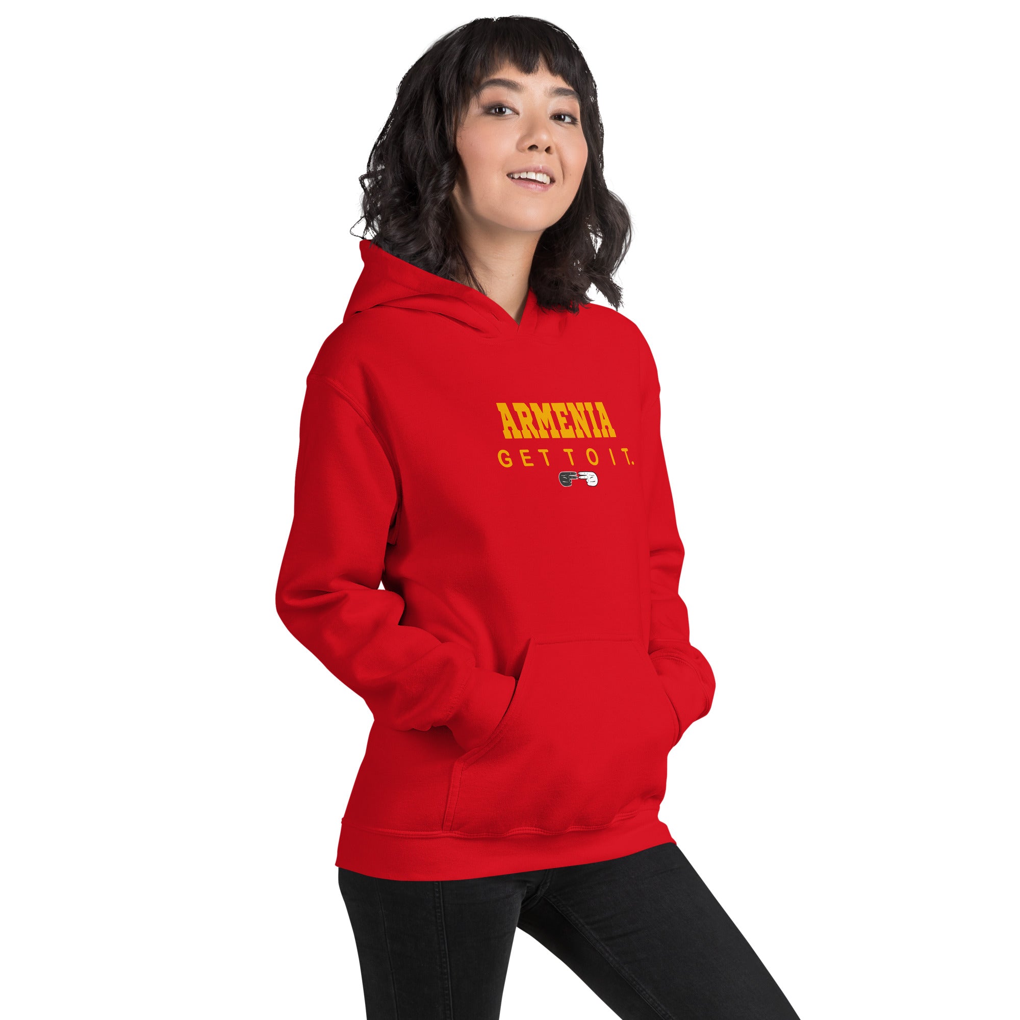 F.r.e.e Arm yellow Unisex Hoodie