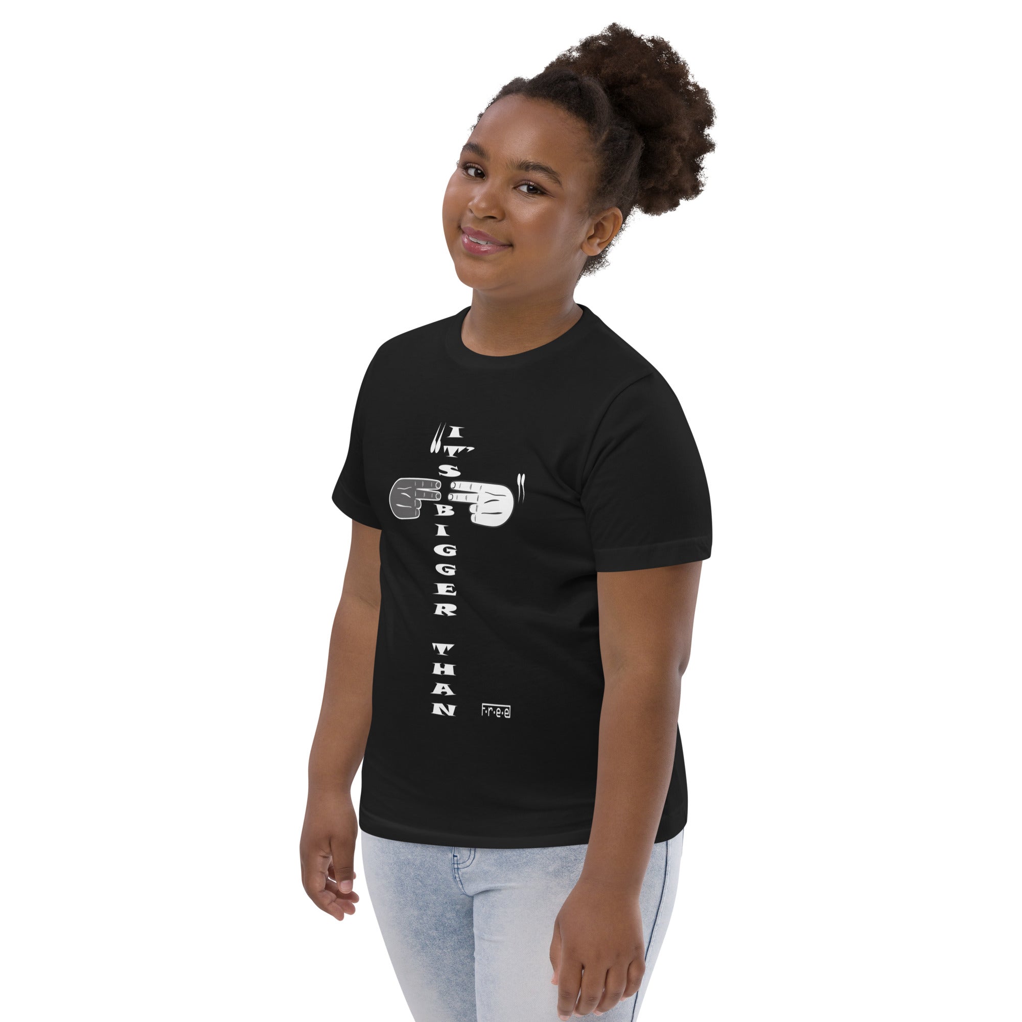 F.r.e.e it’s bigger  than Youth jersey t-shirt